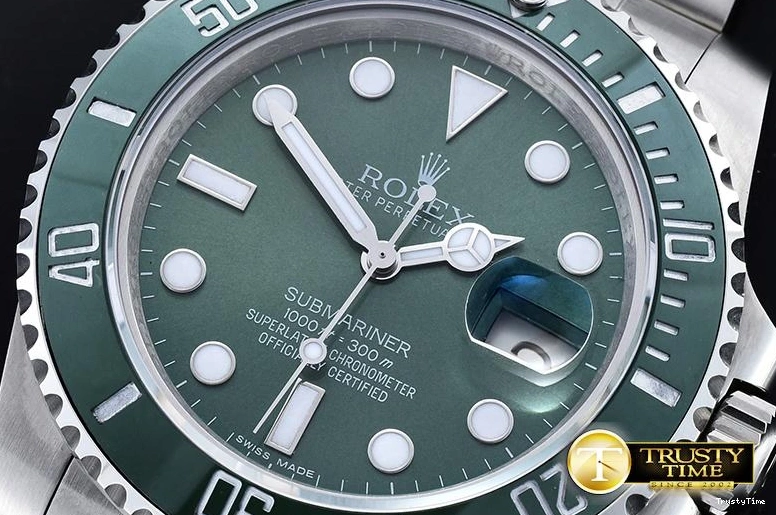 0929 ROLSUB0249A -Submariner 116610LV SS SS Green BPF V2 SP A3135 Mod Attractive 1029